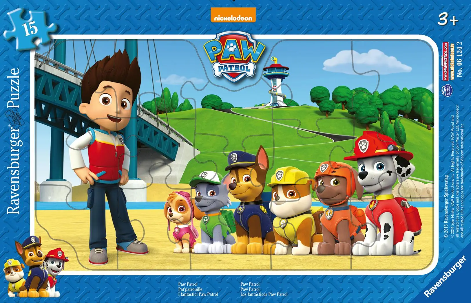 Cover: 4005556061242 | Paw Patrol Rahmenpuzzle 15 Teile | Spiel | Rahmenpuzzle | 06124 | 2016