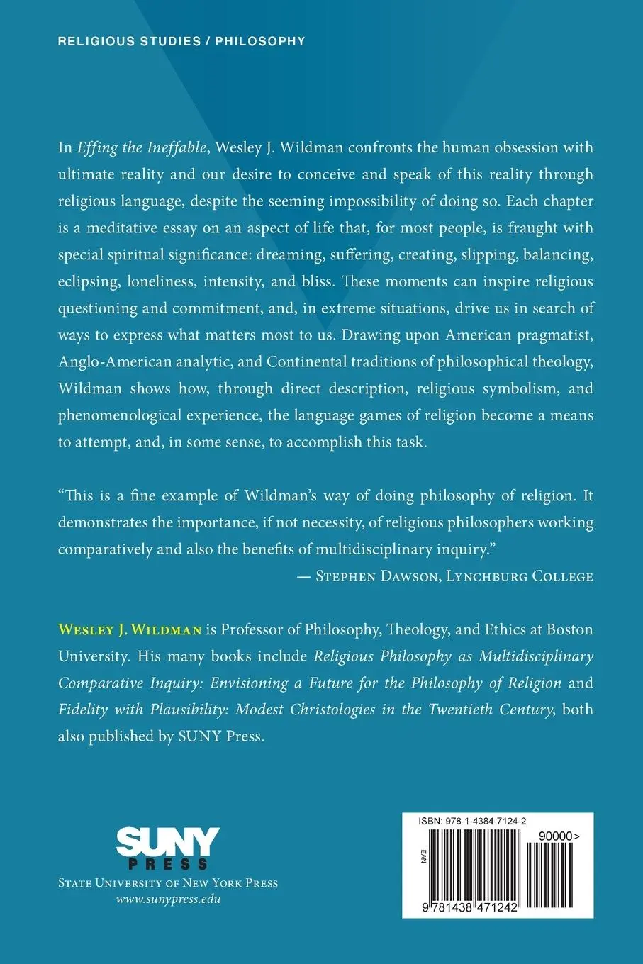 Rückseite: 9781438471242 | Effing the Ineffable | Existential Mumblings at the Limits of Language