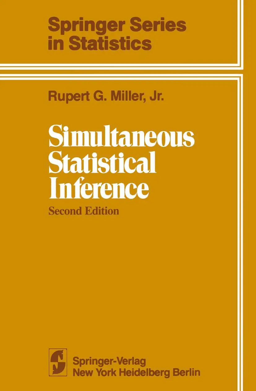 Cover: 9781461381242 | Simultaneous Statistical Inference | Rupert G. Jr. Miller | Buch | xvi