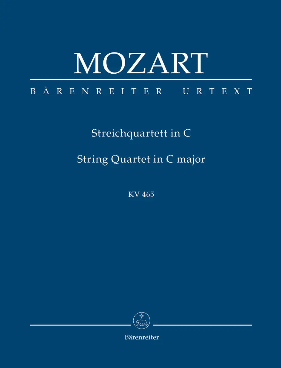 Cover: 9790006201242 | String Quartet C major KV 465 | Dissonanzen-Quartett. | Mozart
