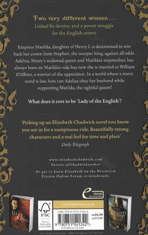 Rückseite: 9780751541342 | Lady Of The English | Elizabeth Chadwick | Taschenbuch | Englisch
