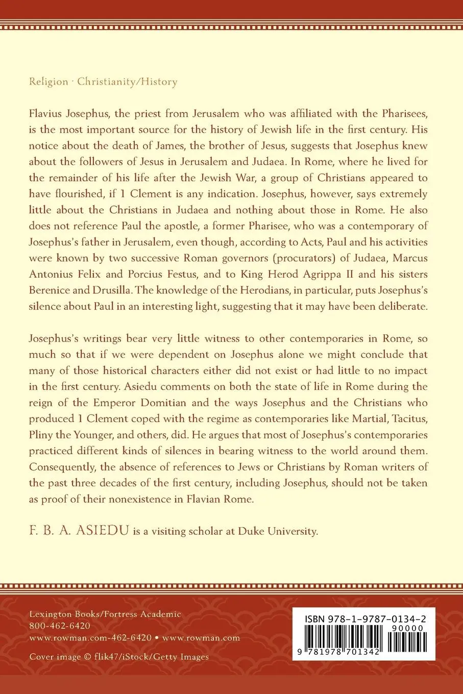 Rückseite: 9781978701342 | Josephus, Paul, and the Fate of Early Christianity | F. B. A. Asiedu