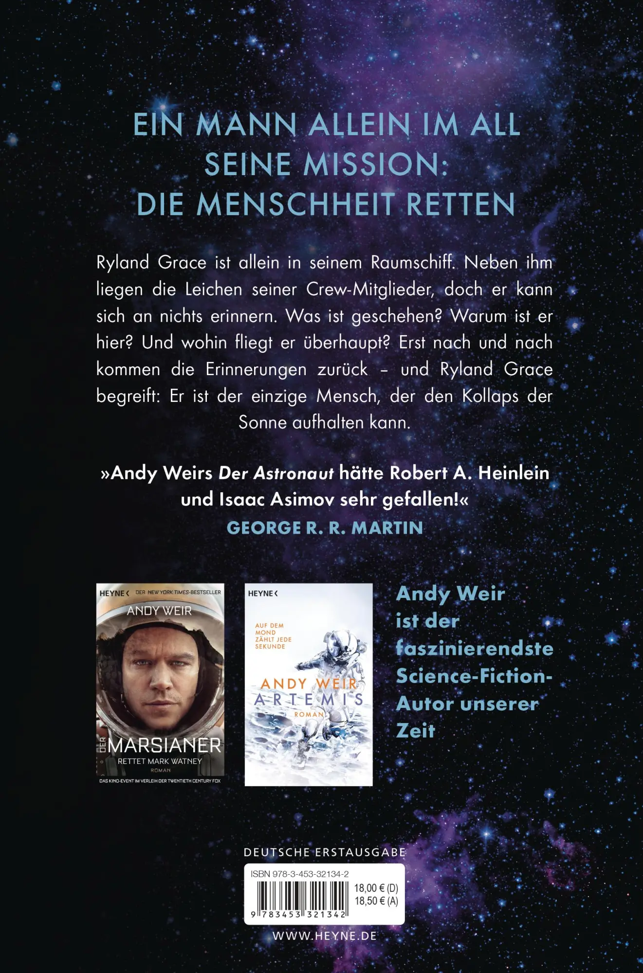 Bild: 9783453321342 | Der Astronaut | Roman | Andy Weir | Taschenbuch | 560 S. | Deutsch Bild: 9783453321342 | Der Astronaut | Roman | Andy Weir | Taschenbuch | 560 S. | Deutsch