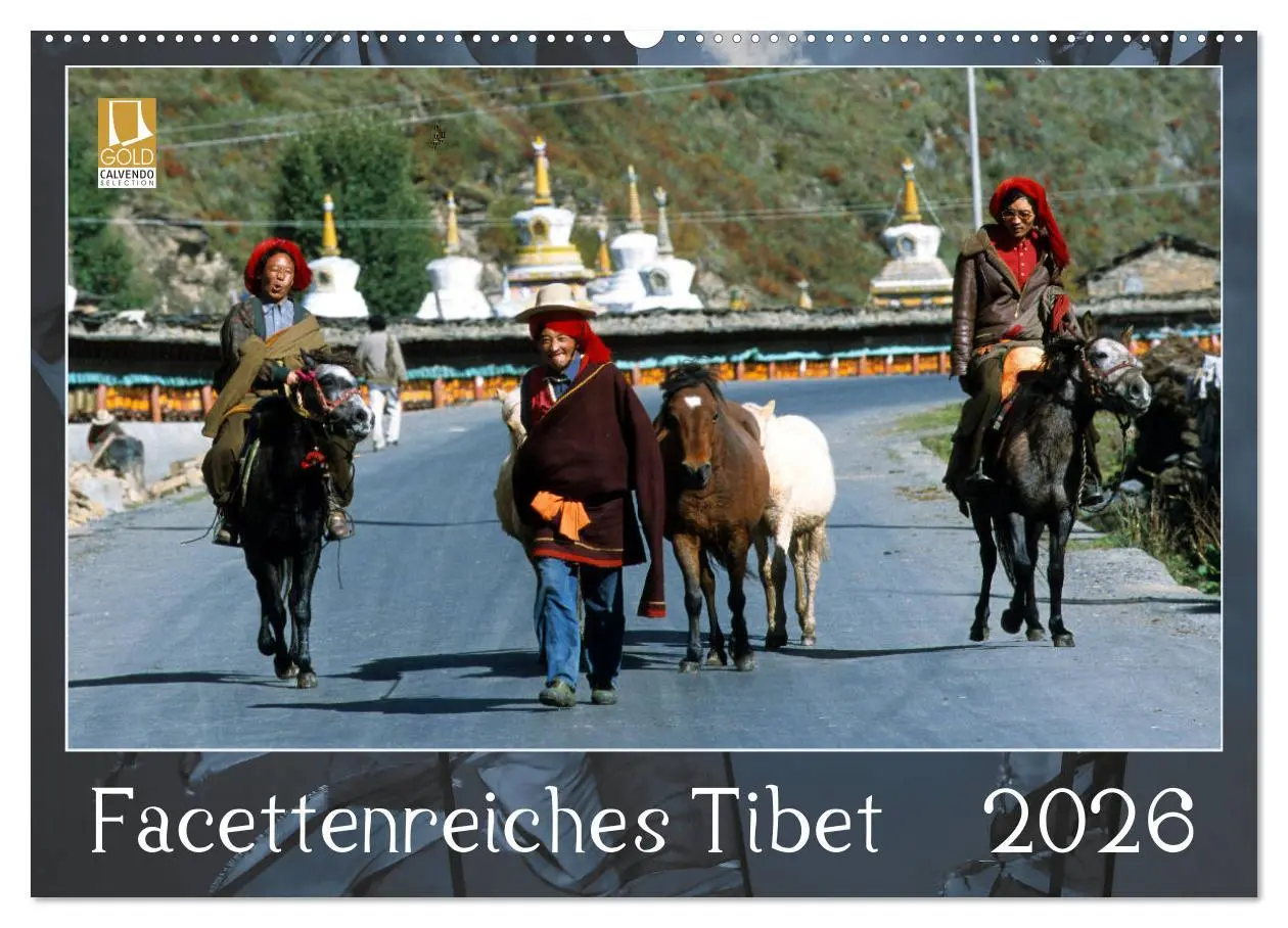 Cover: 9783457831342 | Facettenreiches Tibet (Wandkalender 2026 DIN A2 quer), CALVENDO...