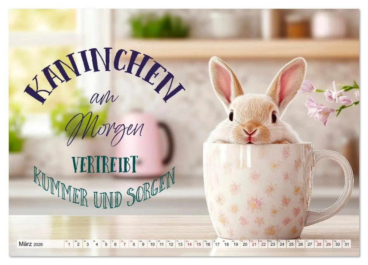 Bild: 9783516611342 | KANINCHEN Mit Humor durchs Jahr (hochwertiger Premium Wandkalender...