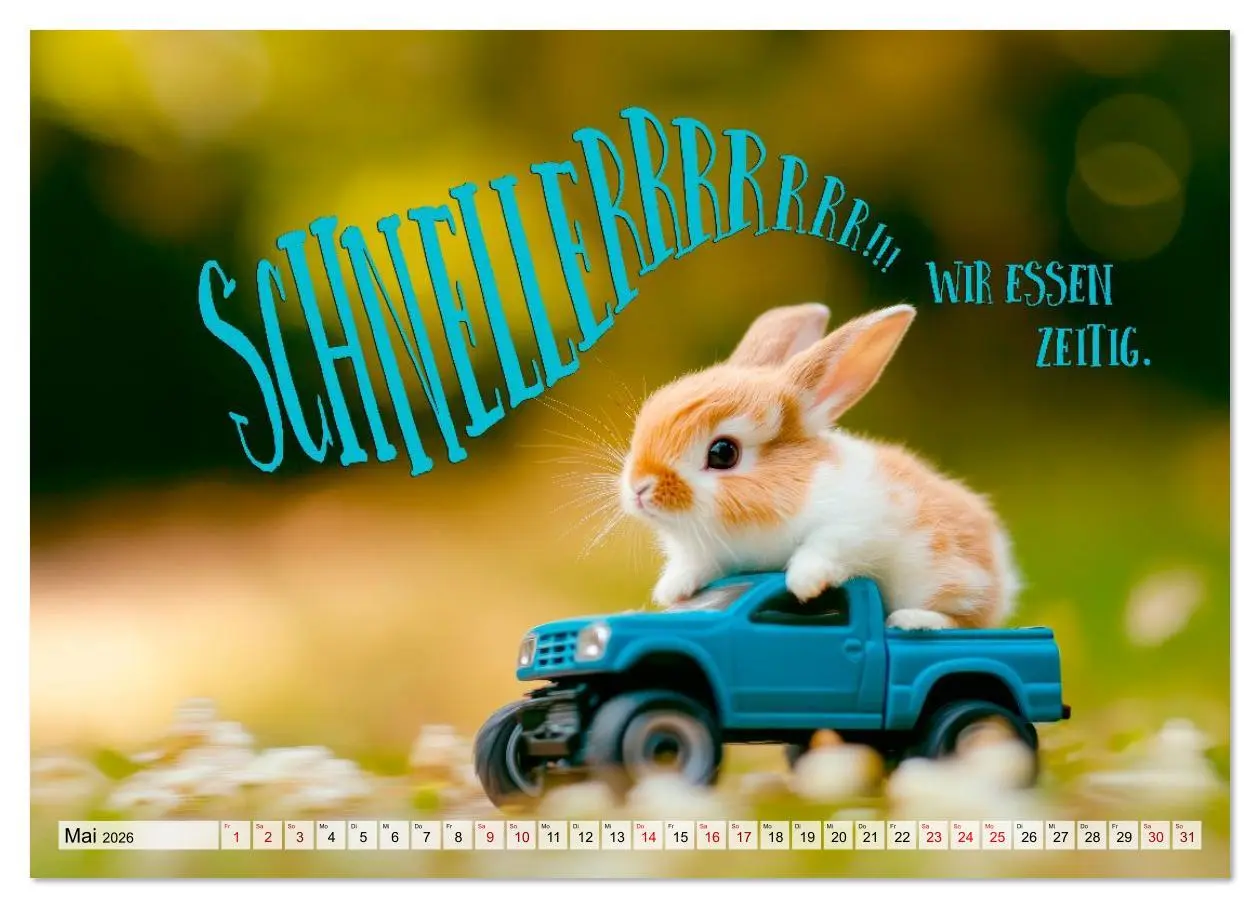 Bild: 9783516611342 | KANINCHEN Mit Humor durchs Jahr (hochwertiger Premium Wandkalender...