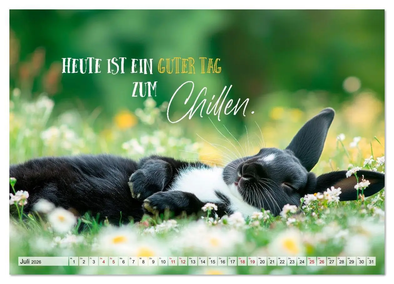 Bild: 9783516611342 | KANINCHEN Mit Humor durchs Jahr (hochwertiger Premium Wandkalender...