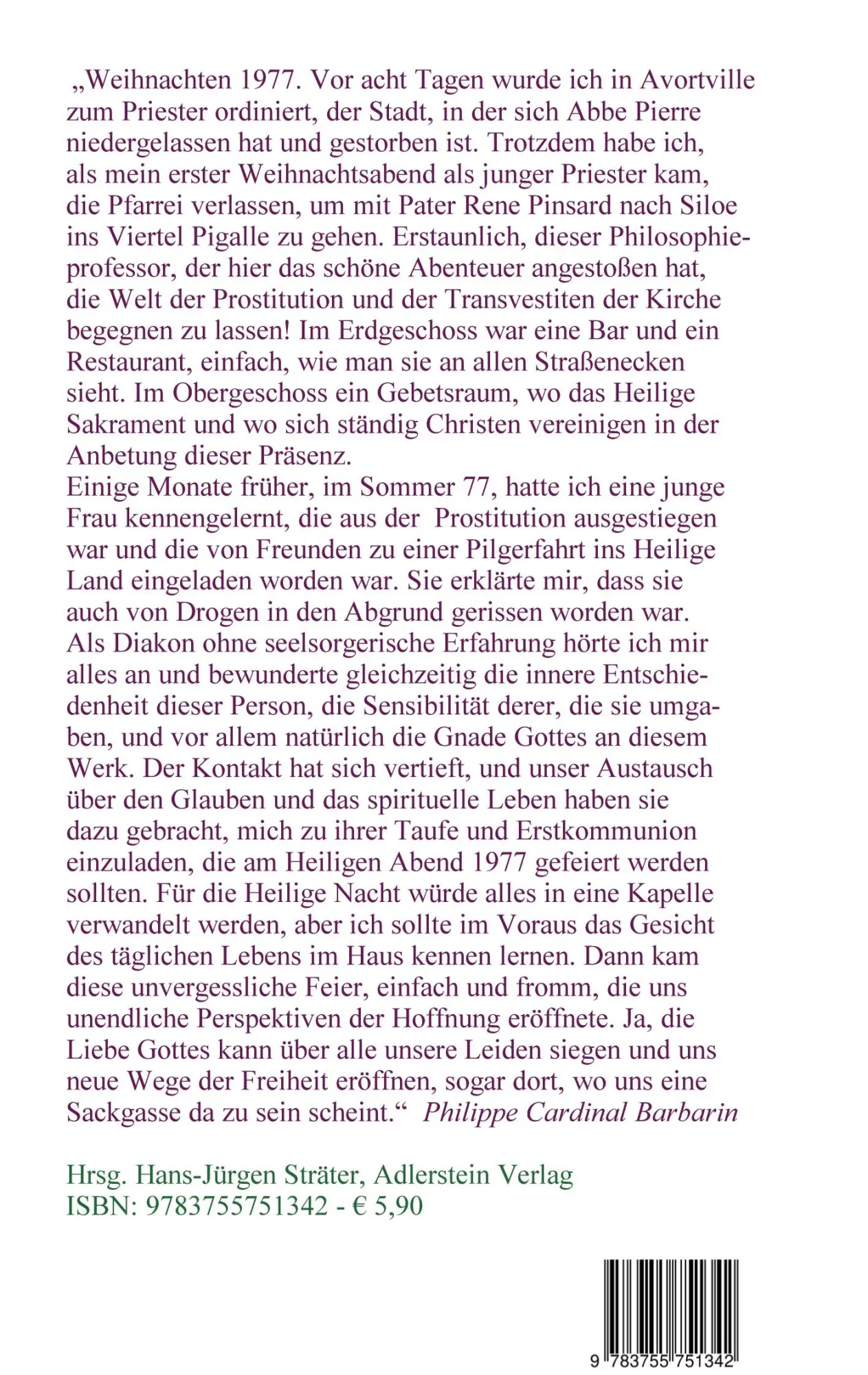 Rückseite: 9783755751342 | Christus auf Pigalle | Ein Gespräch in Paris | René Pinsard | Buch