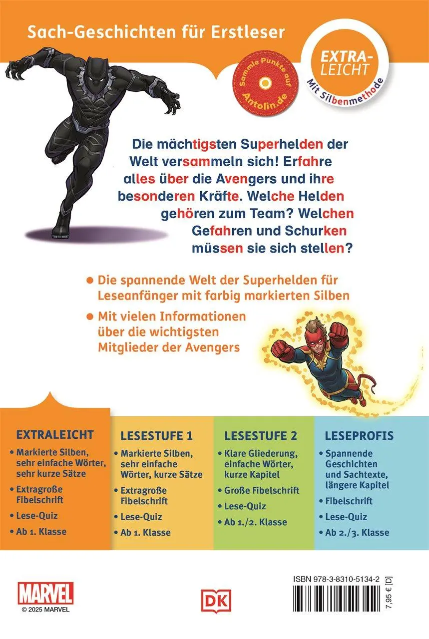 Rückseite: 9783831051342 | SUPERLESER! Marvel Avengers Das sind die Avengers | DK Verlag - Kids