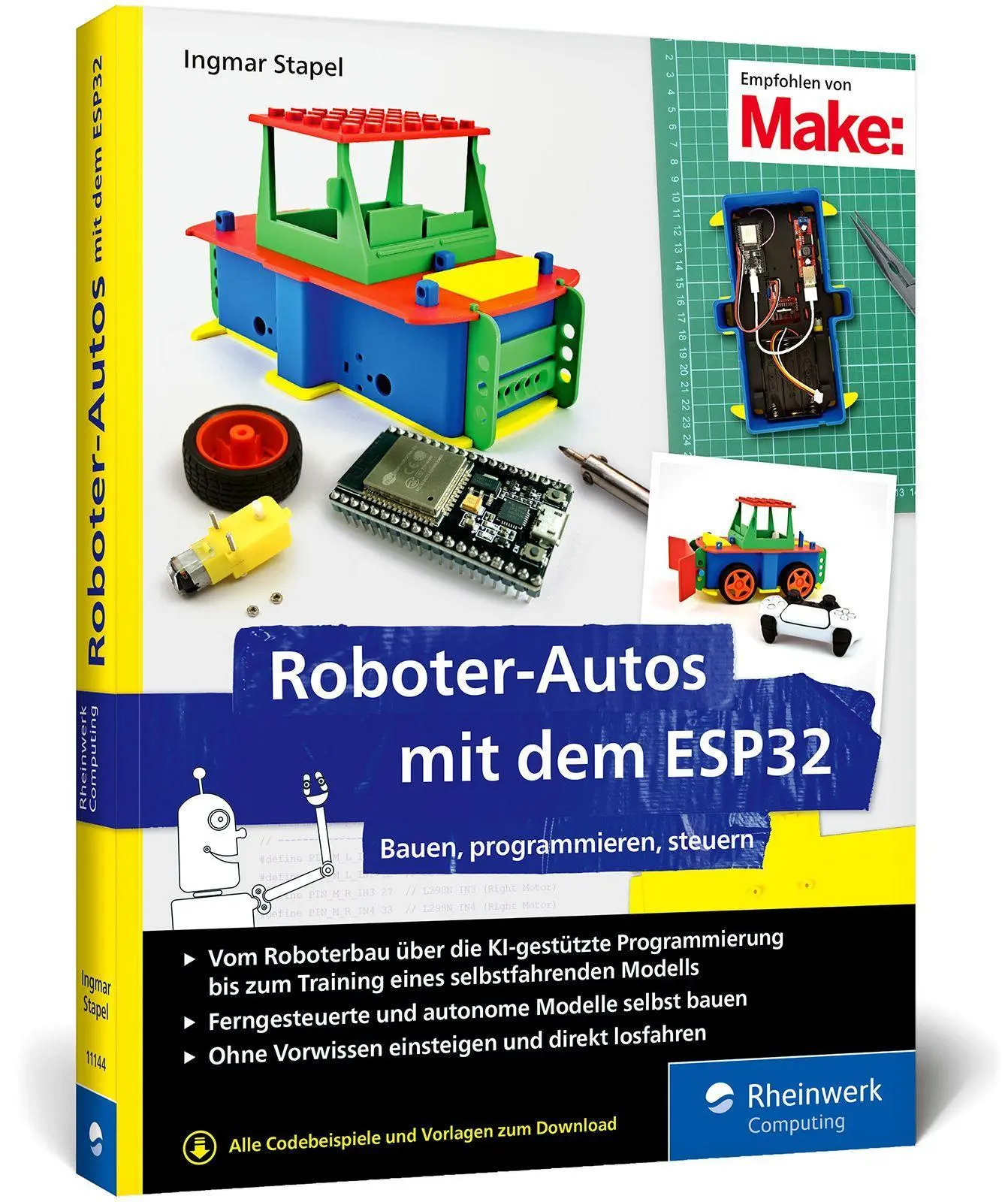 Cover: 9783367111442 | Roboter-Autos mit dem ESP32 | Bauen, programmieren, steuern | Stapel