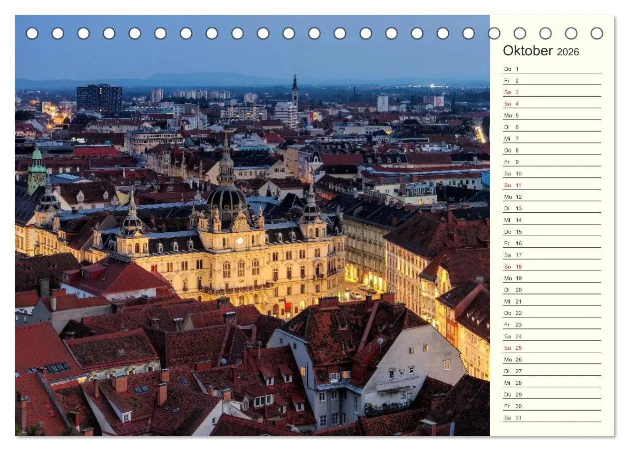 Bild: 9783457991442 | Graz - Metropole der Steiermark (Tischkalender 2026 DIN A5 quer),...