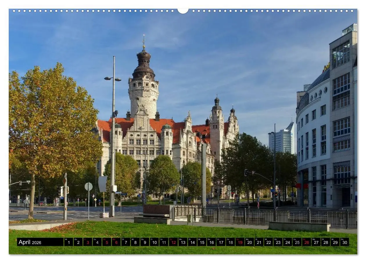Bild: 9783516081442 | Reise durch Leipzig (Wandkalender 2026 DIN A2 quer), CALVENDO...