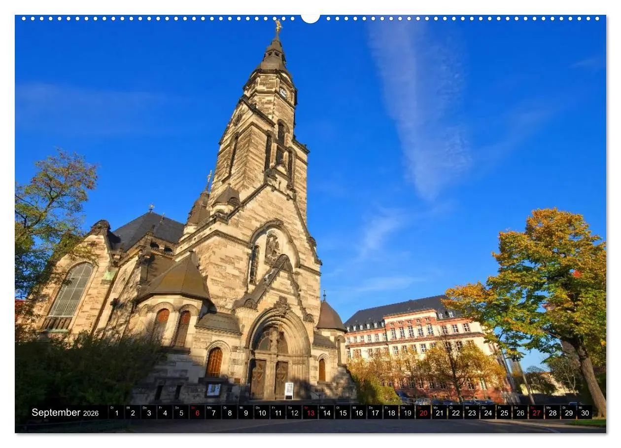 Bild: 9783516081442 | Reise durch Leipzig (Wandkalender 2026 DIN A2 quer), CALVENDO...