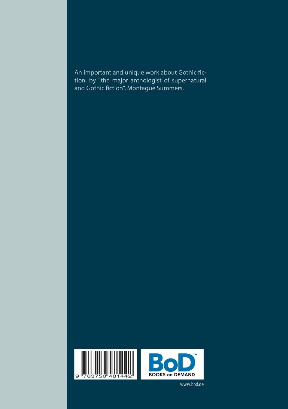 Rückseite: 9783750481442 | A Gothic Bibliography (Unabridged) | Montague Summers | Taschenbuch