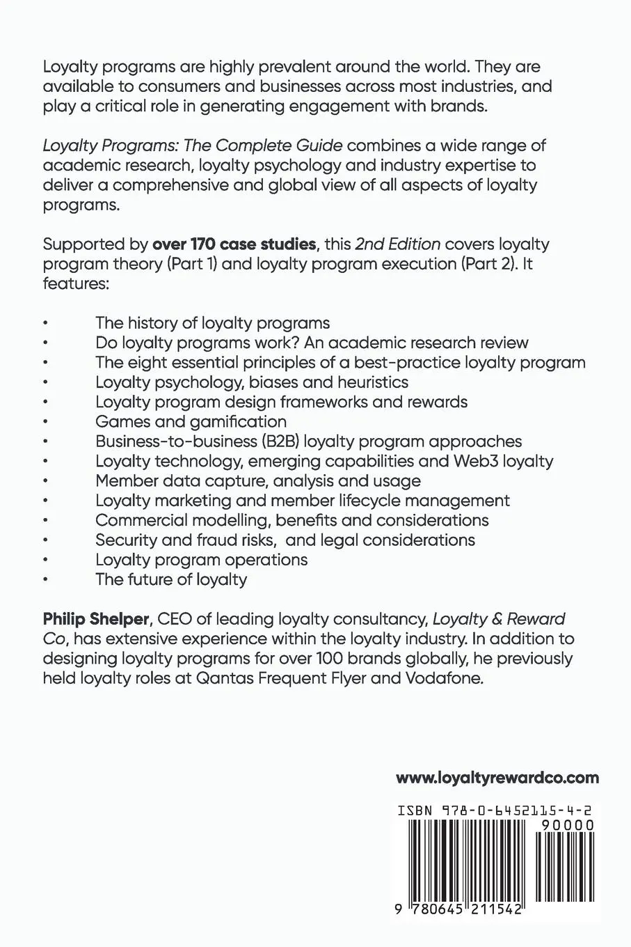 Rückseite: 9780645211542 | Loyalty Programs | The Complete Guide (2nd Edition) | Shelper (u. a.)