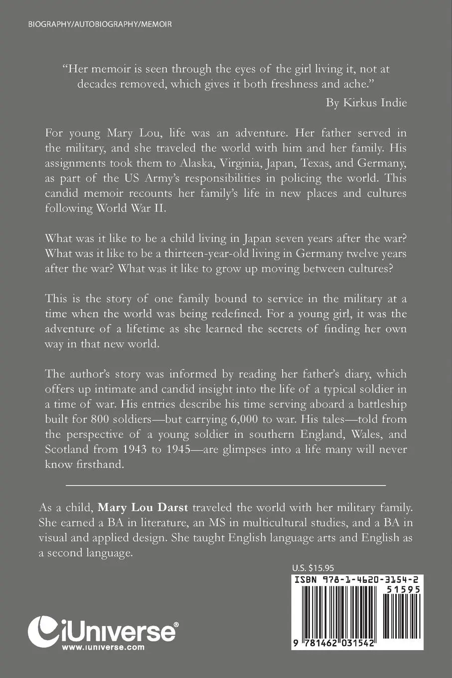 Rückseite: 9781462031542 | War Ready | In My Father's Shadow | Mary Lou Darst | Taschenbuch