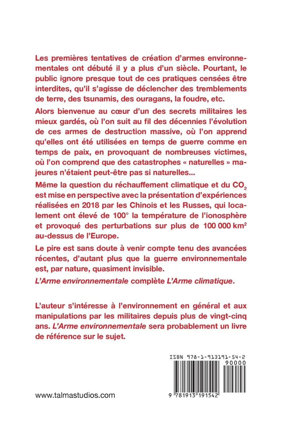 Rückseite: 9781913191542 | L'Arme environnementale (3e édition) | Patrick Pasin | Taschenbuch