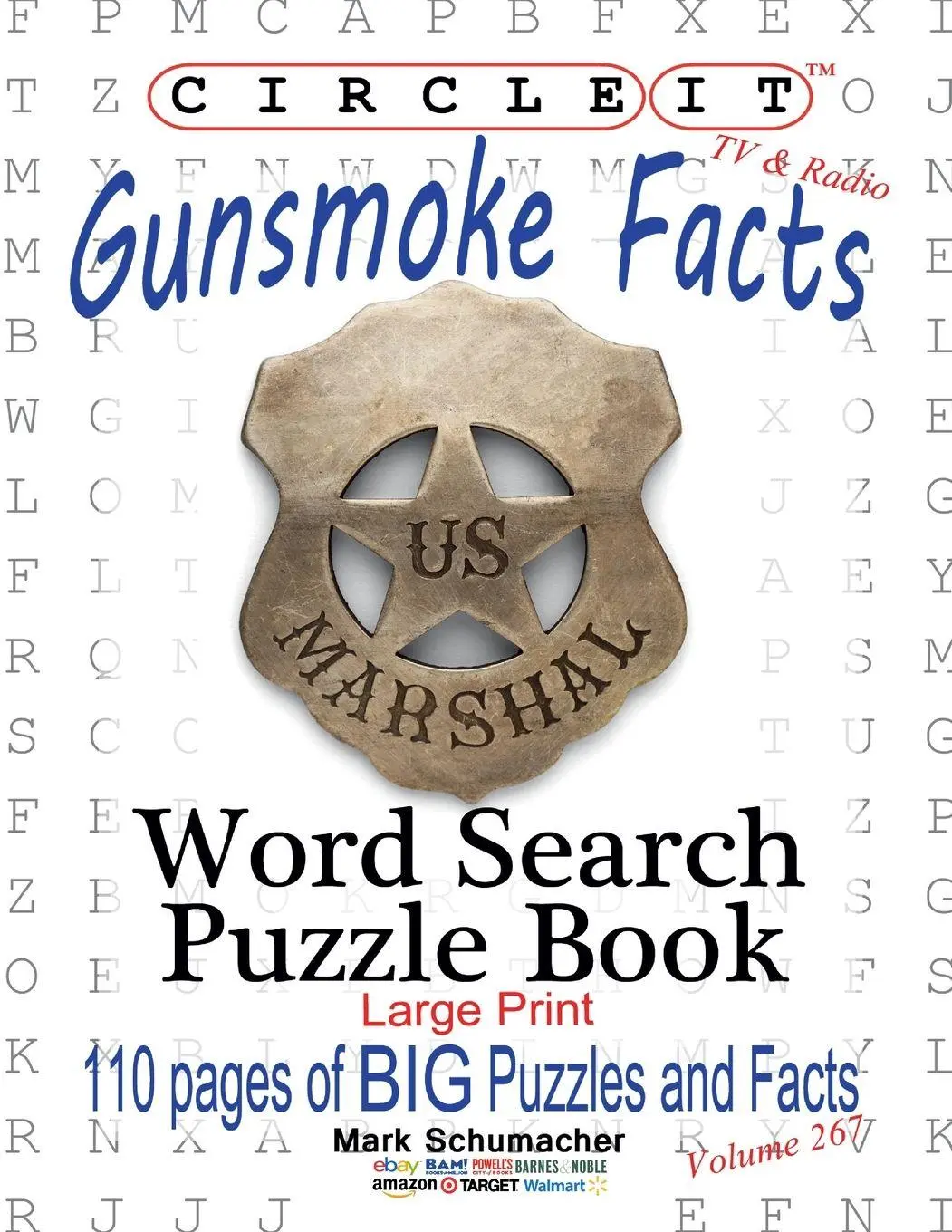 Cover: 9781950961542 | Circle It, Gunsmoke Facts, Word Search, Puzzle Book | Llc (u. a.)
