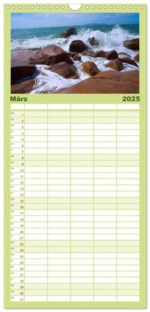 Bild: 9783457121542 | Familienplaner 2025 - Australien mit 5 Spalten (Wandkalender, 21 x...