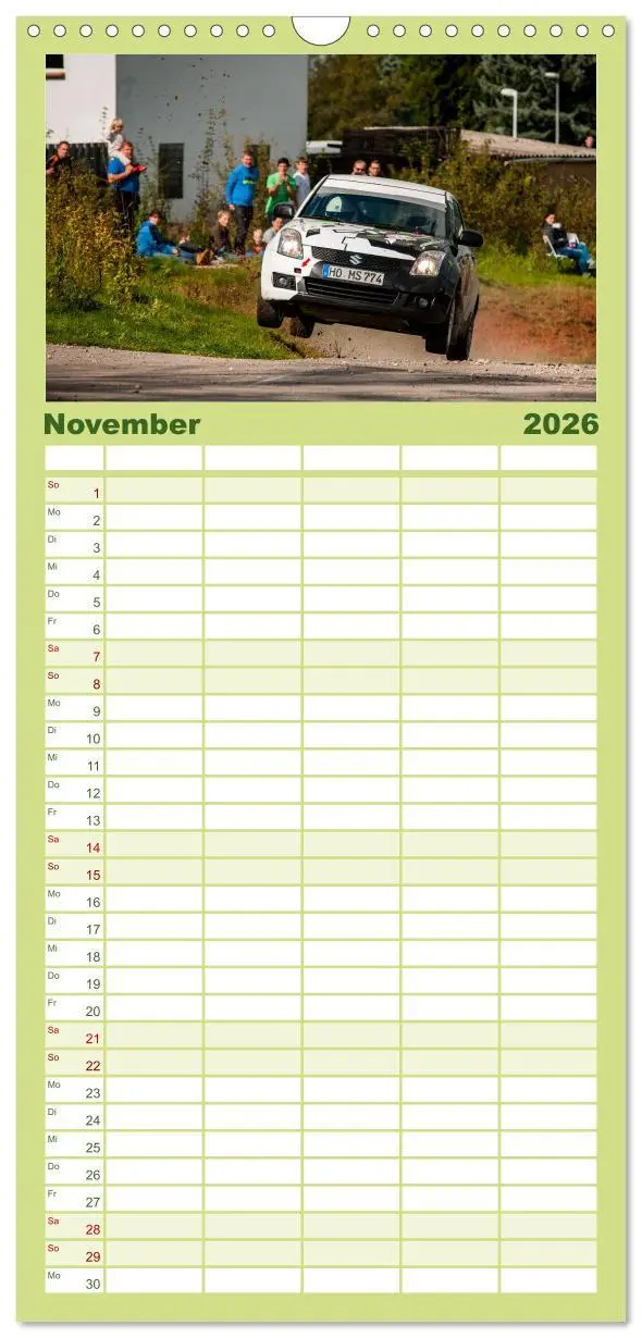 Bild: 9783516521542 | Familienplaner 2026 - Rallye Faszination 2026 mit 5 Spalten...