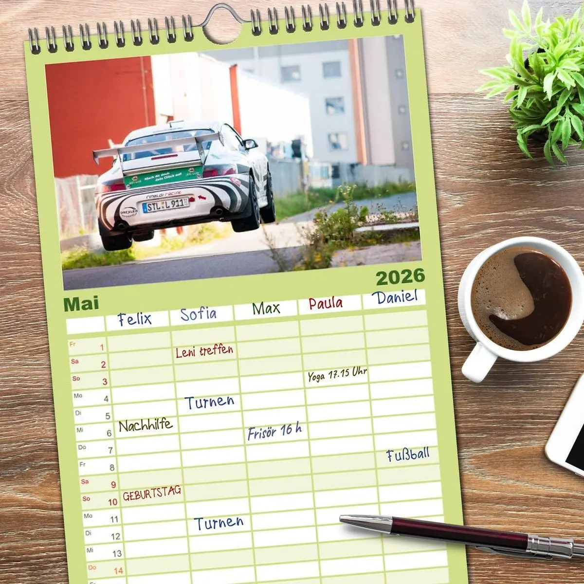 Bild: 9783516521542 | Familienplaner 2026 - Rallye Faszination 2026 mit 5 Spalten...