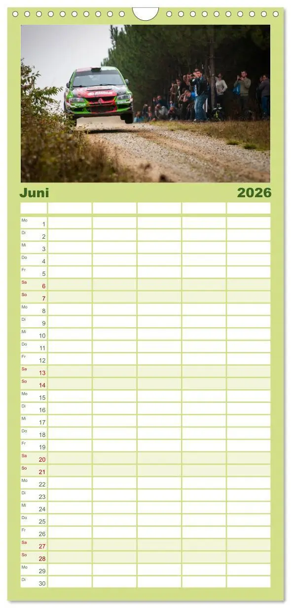 Bild: 9783516521542 | Familienplaner 2026 - Rallye Faszination 2026 mit 5 Spalten...