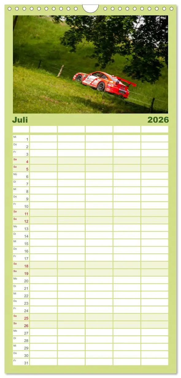 Bild: 9783516521542 | Familienplaner 2026 - Rallye Faszination 2026 mit 5 Spalten...