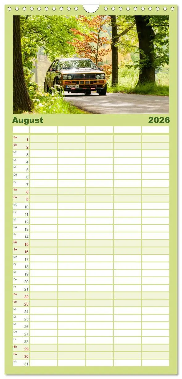 Bild: 9783516521542 | Familienplaner 2026 - Rallye Faszination 2026 mit 5 Spalten...