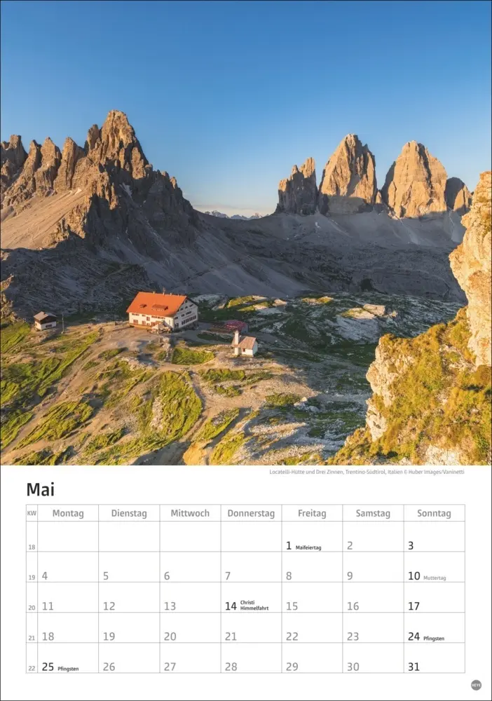 Bild: 9783756411542 | Alpen Kalender 2026 | Heye | Kalender | Spiralbindung | 13 S. | 2026