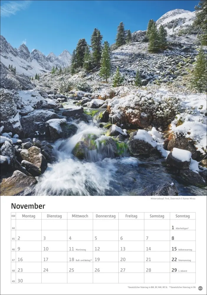 Bild: 9783756411542 | Alpen Kalender 2026 | Heye | Kalender | Spiralbindung | 13 S. | 2026