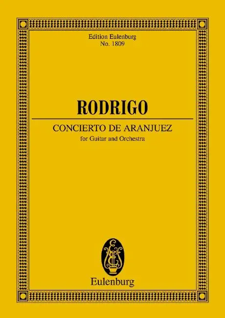 Cover: 9790200211542 | Concierto de Aranjuez | Gitarre und Orchester. Studienpartitur. | 1985