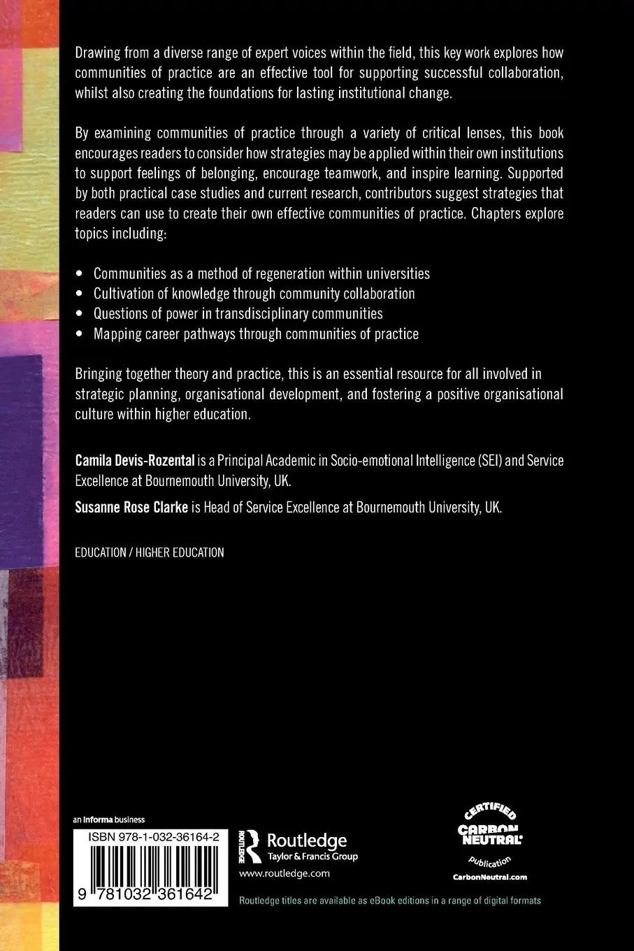 Rückseite: 9781032361642 | Building Communities of Practice in Higher Education | Taschenbuch