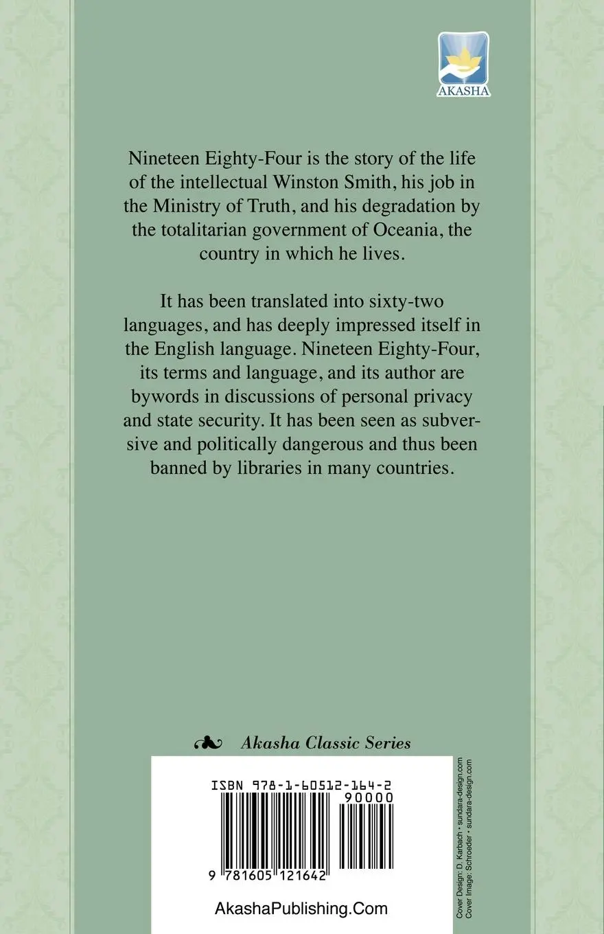 Rückseite: 9781605121642 | Nineteen Eighty Four | George Orwell | Taschenbuch | Englisch | 2008