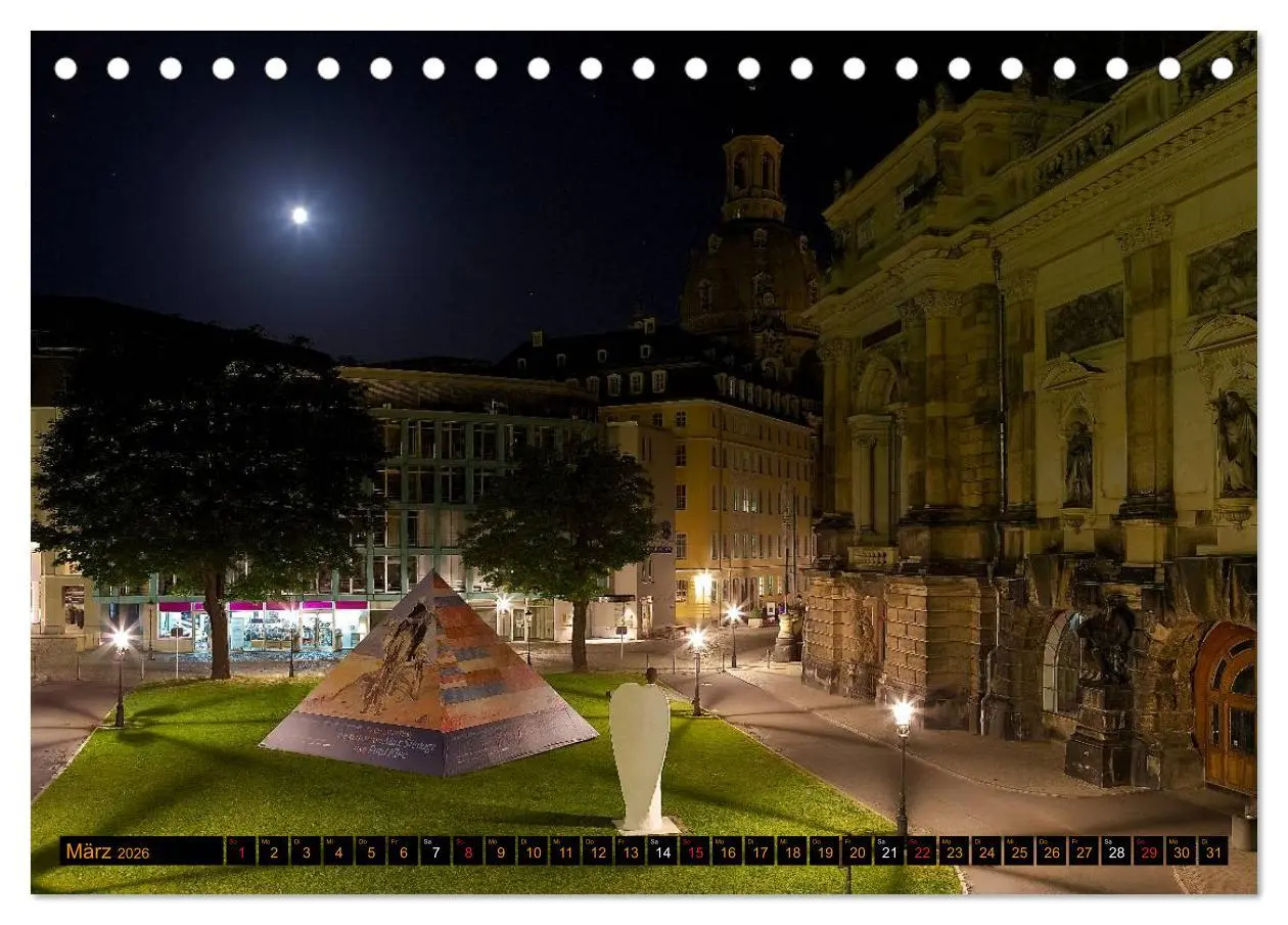 Bild: 9783516131642 | Eine Nacht in Dresden (Tischkalender 2026 DIN A5 quer), CALVENDO...