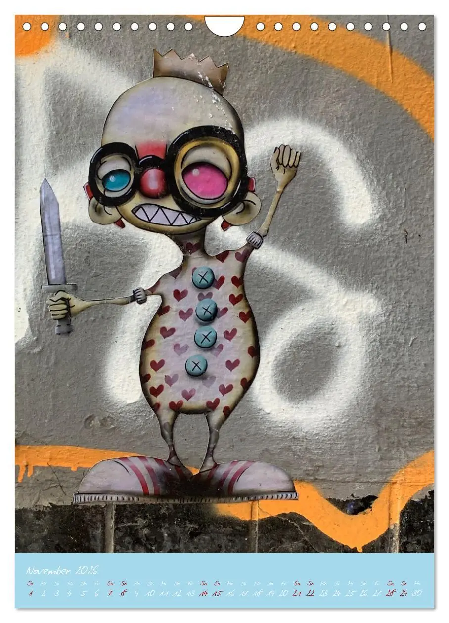 Bild: 9783516371642 | LOVE HAMBURG - STREET ART (Wandkalender 2026 DIN A4 hoch), CALVENDO...