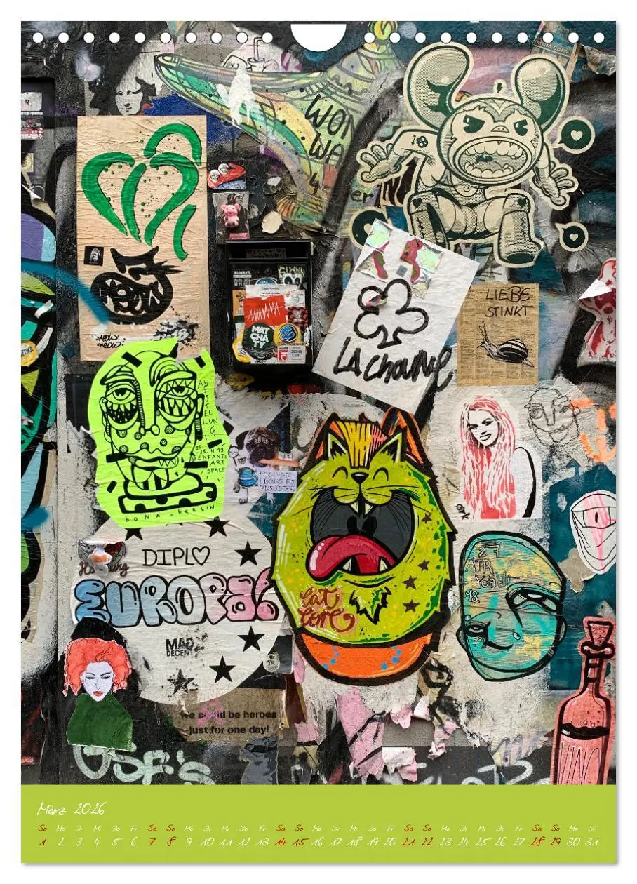 Bild: 9783516371642 | LOVE HAMBURG - STREET ART (Wandkalender 2026 DIN A4 hoch), CALVENDO...
