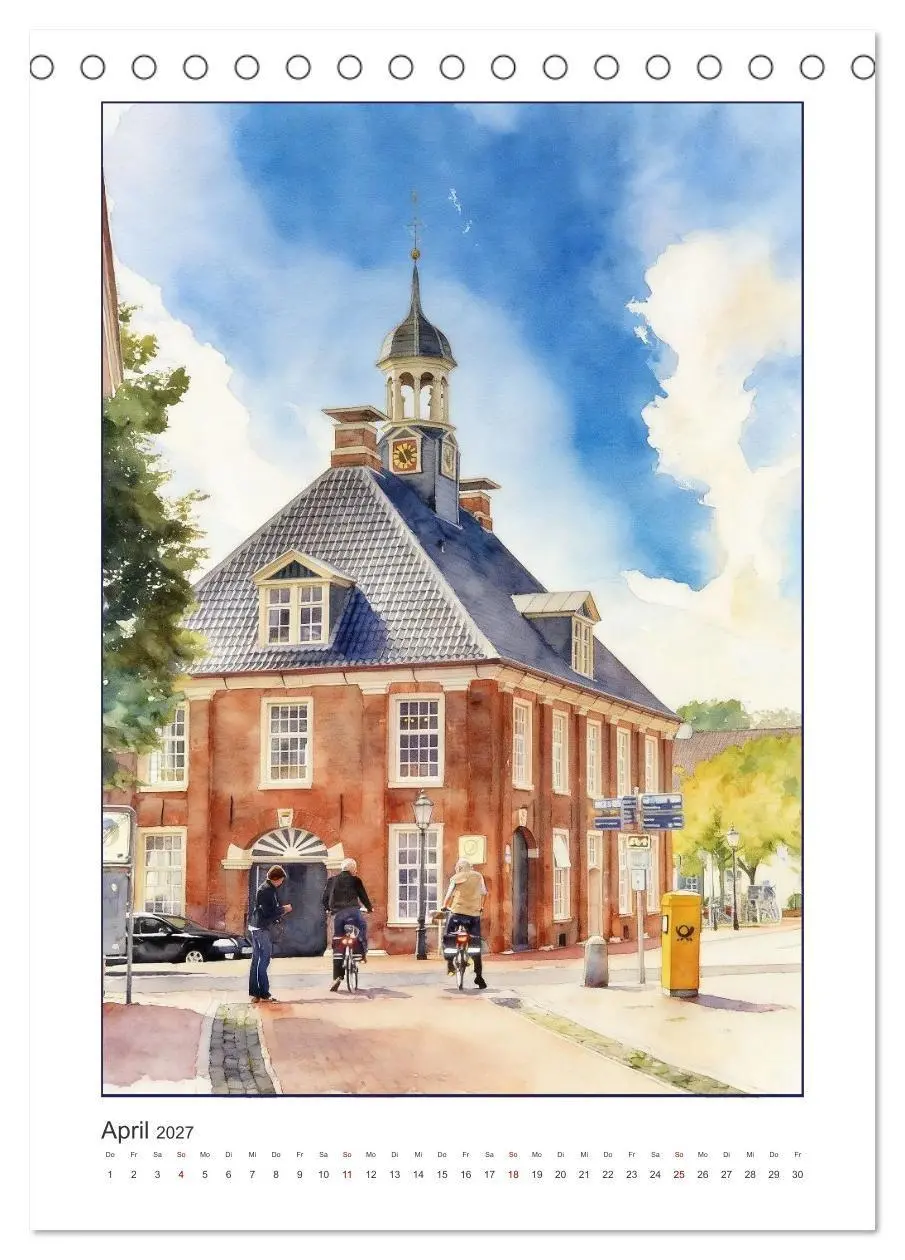 Bild: 9783516821642 | Hafen und Altstadt - Leer in Ostfriesland (Tischkalender 2027 DIN...