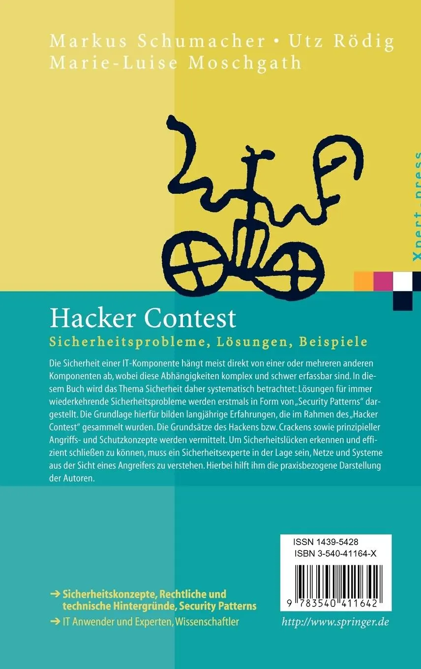 Rückseite: 9783540411642 | Hacker Contest | Sicherheitsprobleme, Lösungen, Beispiele | Buch | xi