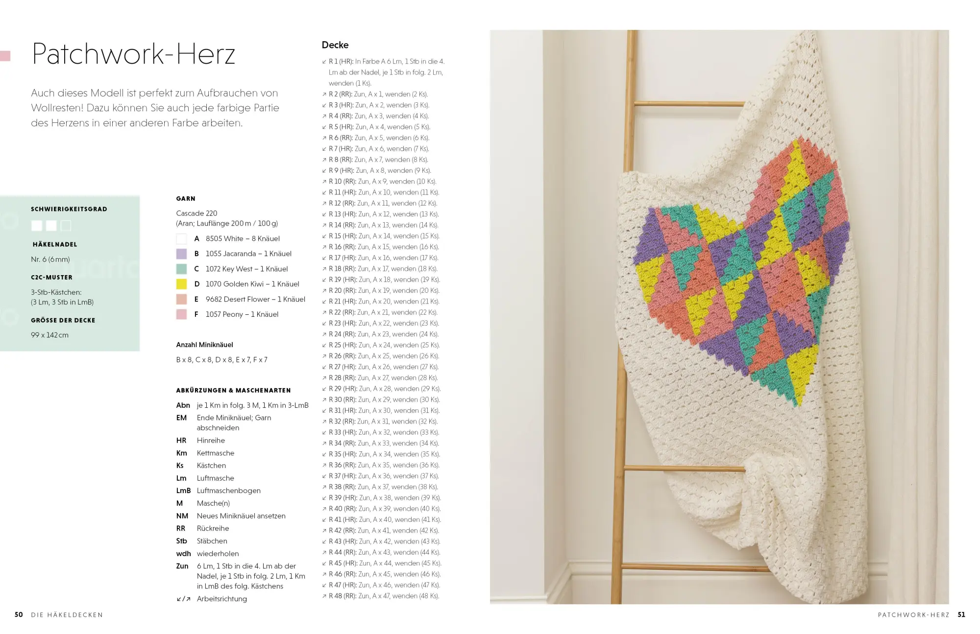 Bild: 9783830721642 | Bunte Häkeldecken Corner-to-Corner | Leonie Morgan | Taschenbuch