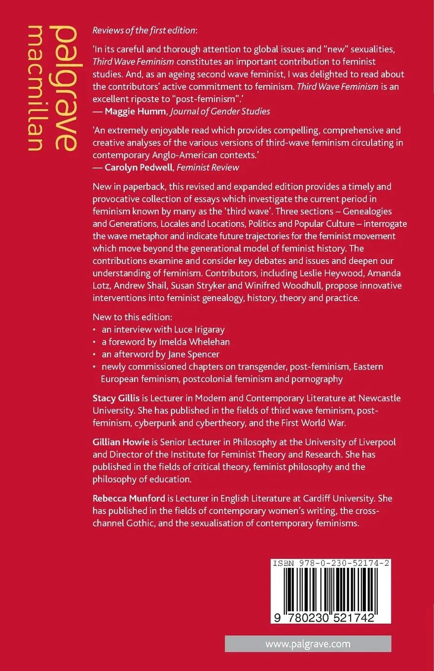 Rückseite: 9780230521742 | Third Wave Feminism | A Critical Exploration | S. Gillis (u. a.)
