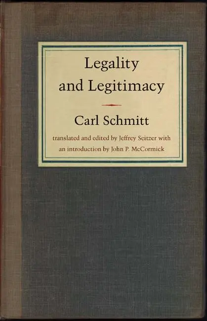 Cover: 9780822331742 | Legality and Legitimacy | Carl Schmitt | Taschenbuch | Englisch | 2004