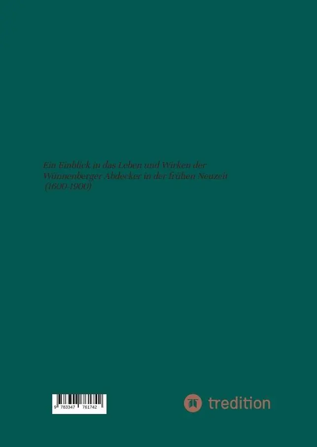 Rückseite: 9783347761742 | Die Wrasemeisterei zu Wünnenberg | Hans Assmuth | Taschenbuch | 76 S.