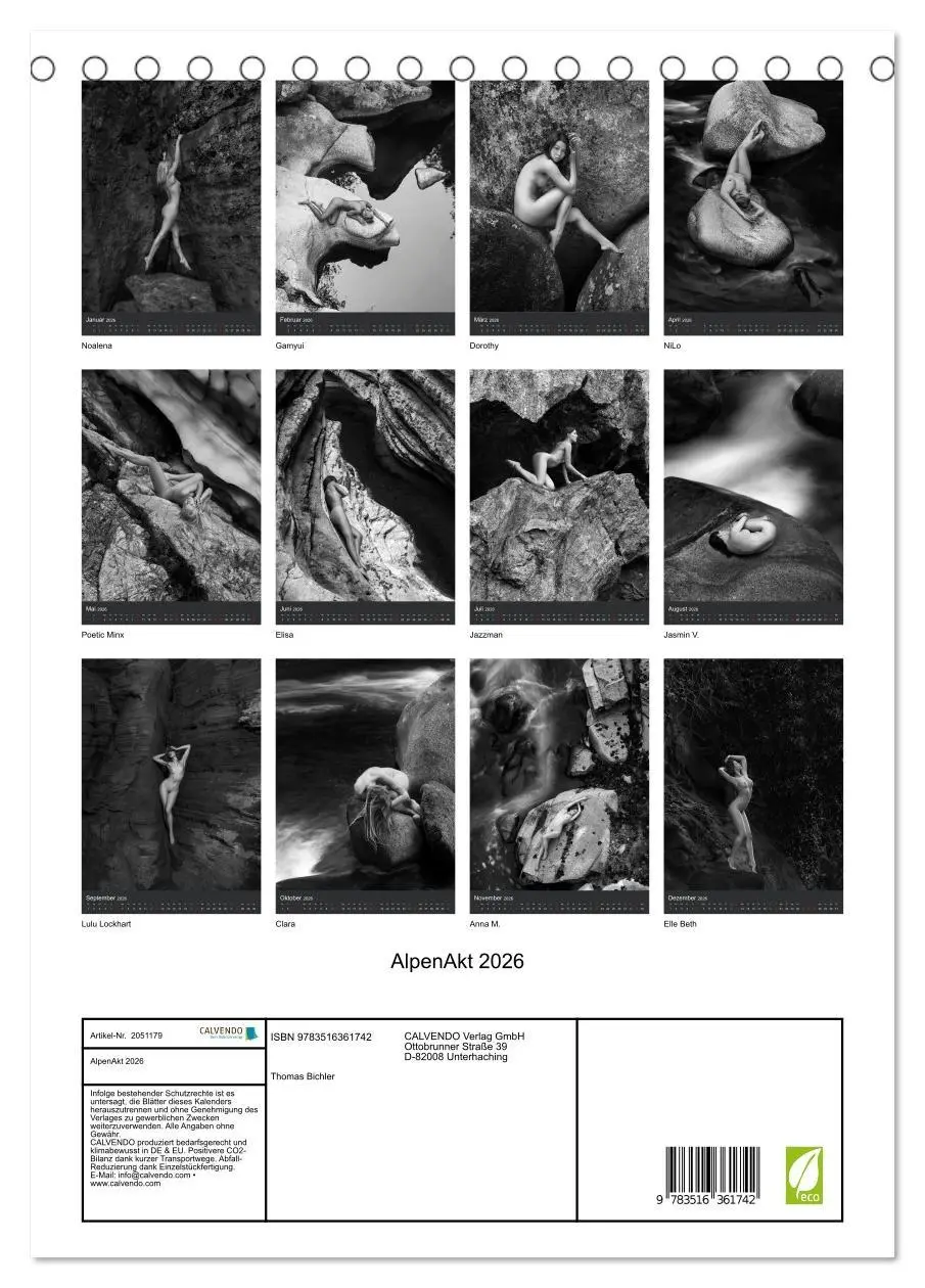 Bild: 9783516361742 | AlpenAkt 2026 (Tischkalender 2026 DIN A5 hoch), CALVENDO...