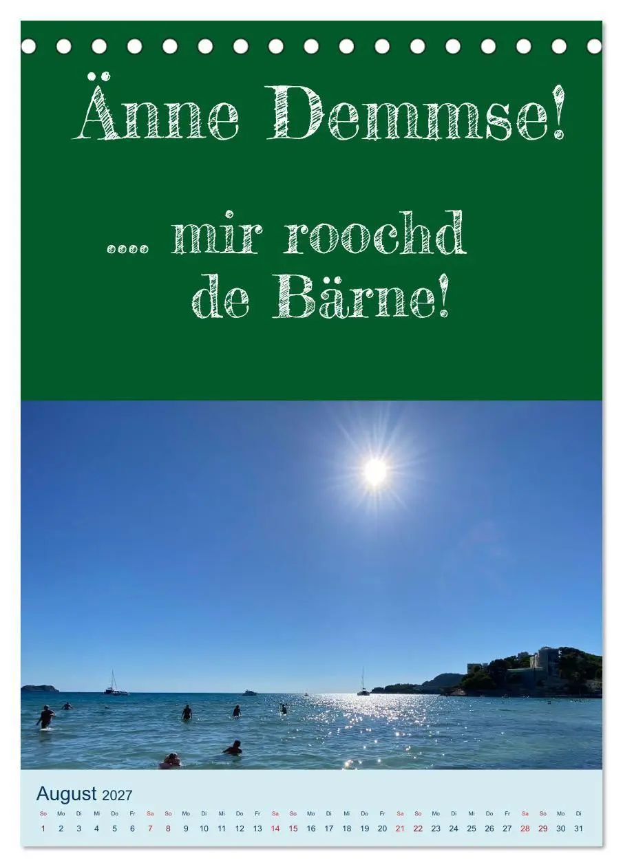 Bild: 9783569211742 | Ni schwäbborn! Mundart und Dialekt Kalender Sachsen (Tischkalender...