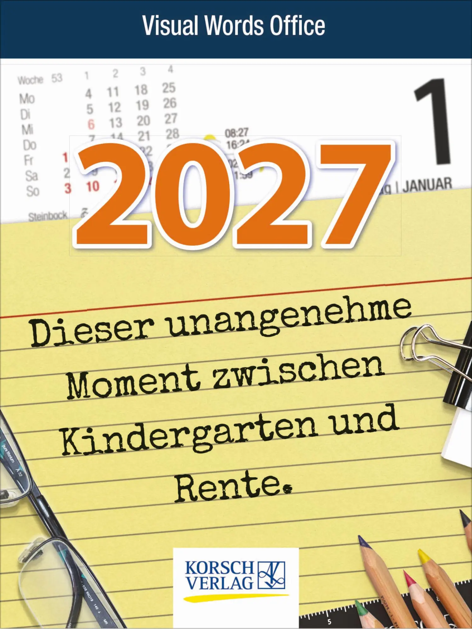 Cover: 9783819301742 | Visual Words Office 2027 | Korsch Verlag | Kalender | Spiralbindung