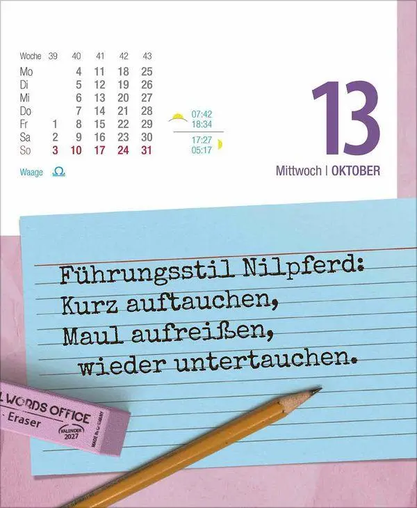 Bild: 9783819301742 | Visual Words Office 2027 | Korsch Verlag | Kalender | Spiralbindung