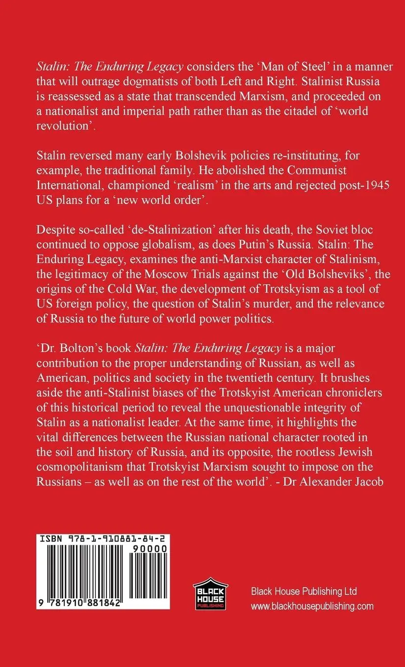 Rückseite: 9781910881842 | Stalin - The Enduring Legacy | Kerry Bolton | Buch | Englisch | 2017