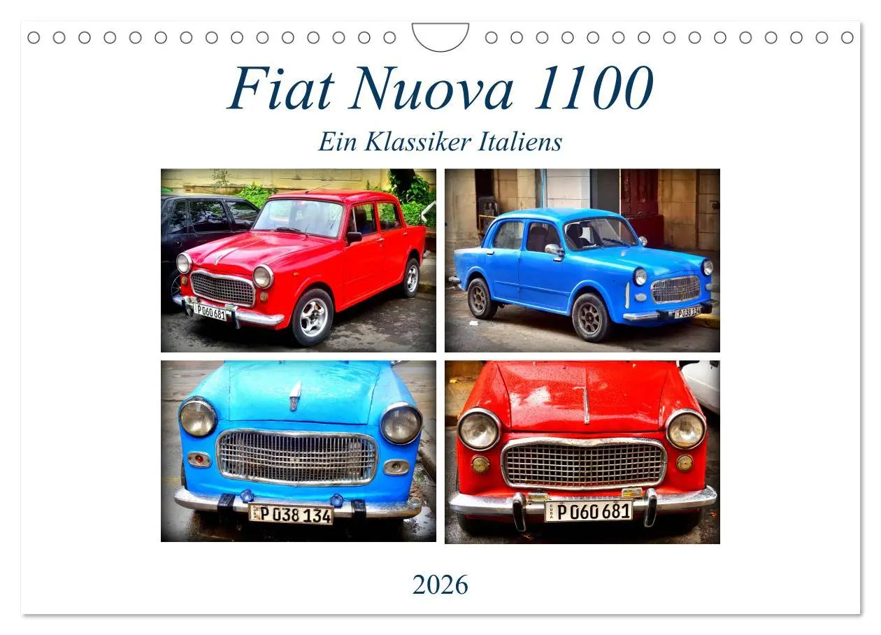 Cover: 9783457711842 | Fiat Nuova 1100 - Ein Klassiker Italiens (Wandkalender 2026 DIN A4...