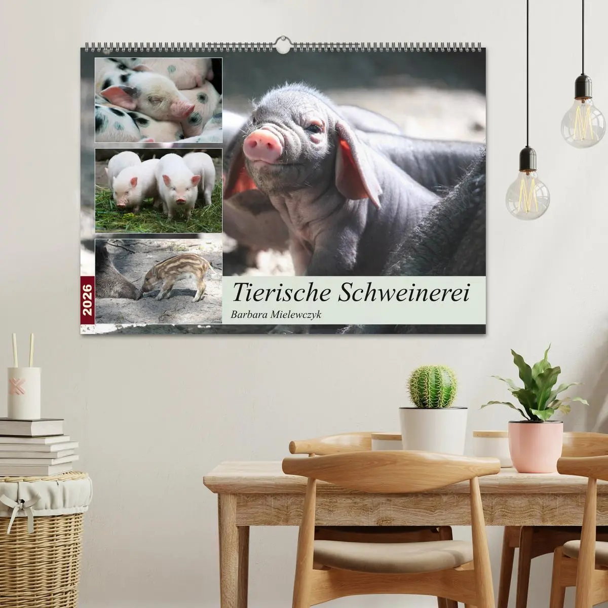 Bild: 9783457881842 | Tierische Schweinerei (Wandkalender 2026 DIN A2 quer), CALVENDO...
