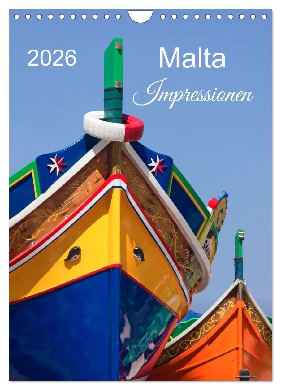 Cover: 9783516661842 | Malta Impressionen (Wandkalender 2026 DIN A4 hoch), CALVENDO...